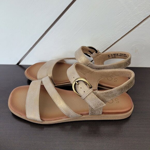 NEW Soul Naturalizer Jayvee Ankle Strap Sandals Metallic Mauve Faux Leather 8W - Picture 4 of 10